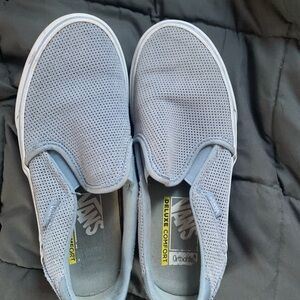 Vans Light Blue Slip-On Shoes